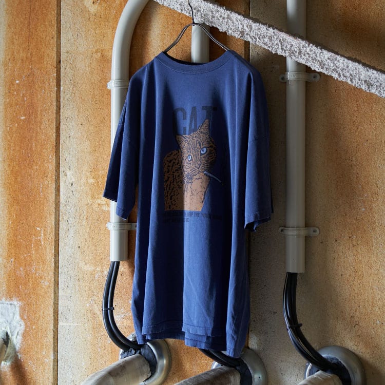 REMI RELIEF [レミレリーフ] 別注 ビッグプリントTシャツ CAT [RN26349327-JF]