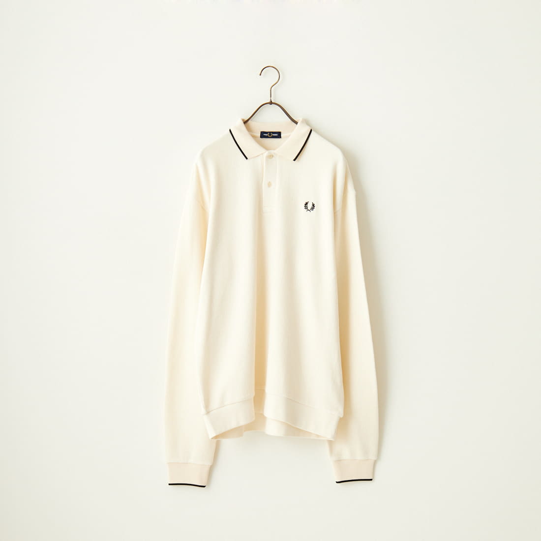 FRED PERRY [フレッドペリー] 別注 ワンポイントロゴ刺繍 ロングスリーブポロシャツ [FPM-24A-006-JF]