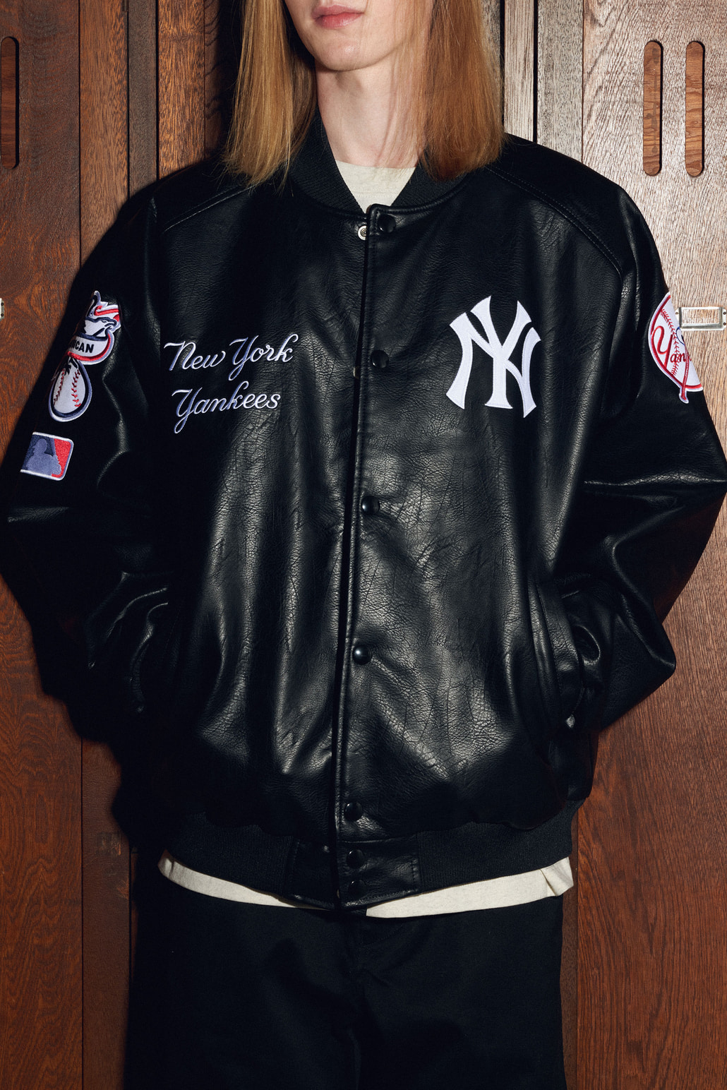 Fanatics [ファナティクス] 別注 MLBロゴワッペンスタジャン [OT2324FW0003-JF]