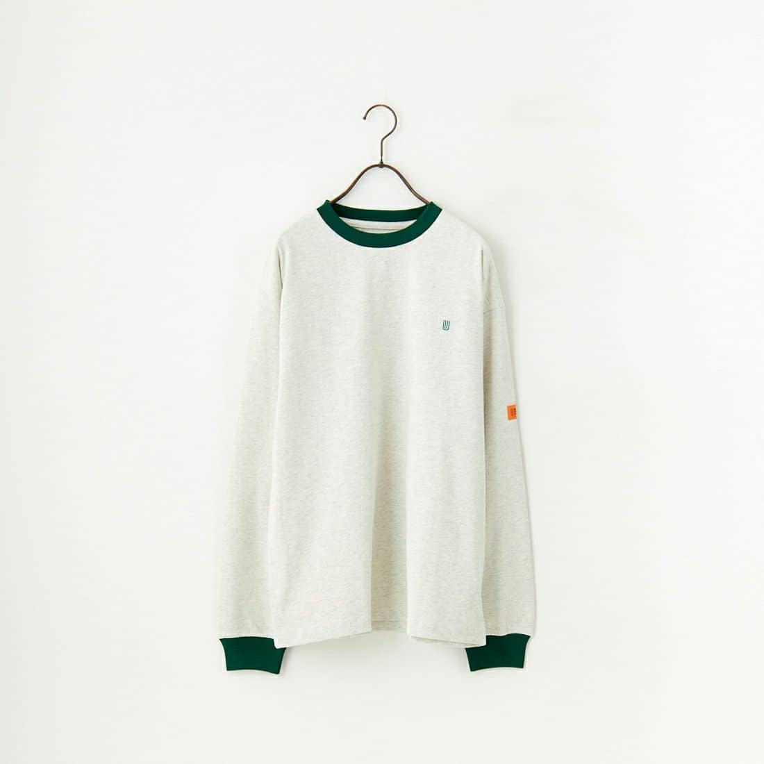 UNIVERSAL OVERALL [ユニバーサルオーバーオール] 別注 ワンポイントロゴ刺繍 ロングスリーブTシャツ [U2513215IN-JF]