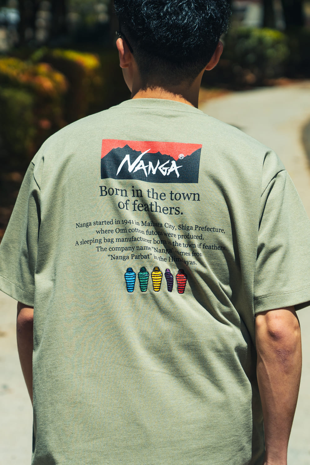 JEANSFACTORY × NANGA [ジーンズファクトリー × ナンガ] 別注 ヒストリーロゴ バックプリントTシャツ [NW25SS-JF2]