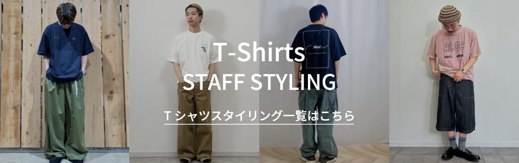 ジーンズファクトリーのメンズTシャツスタッフスナップのイメージバナーです。