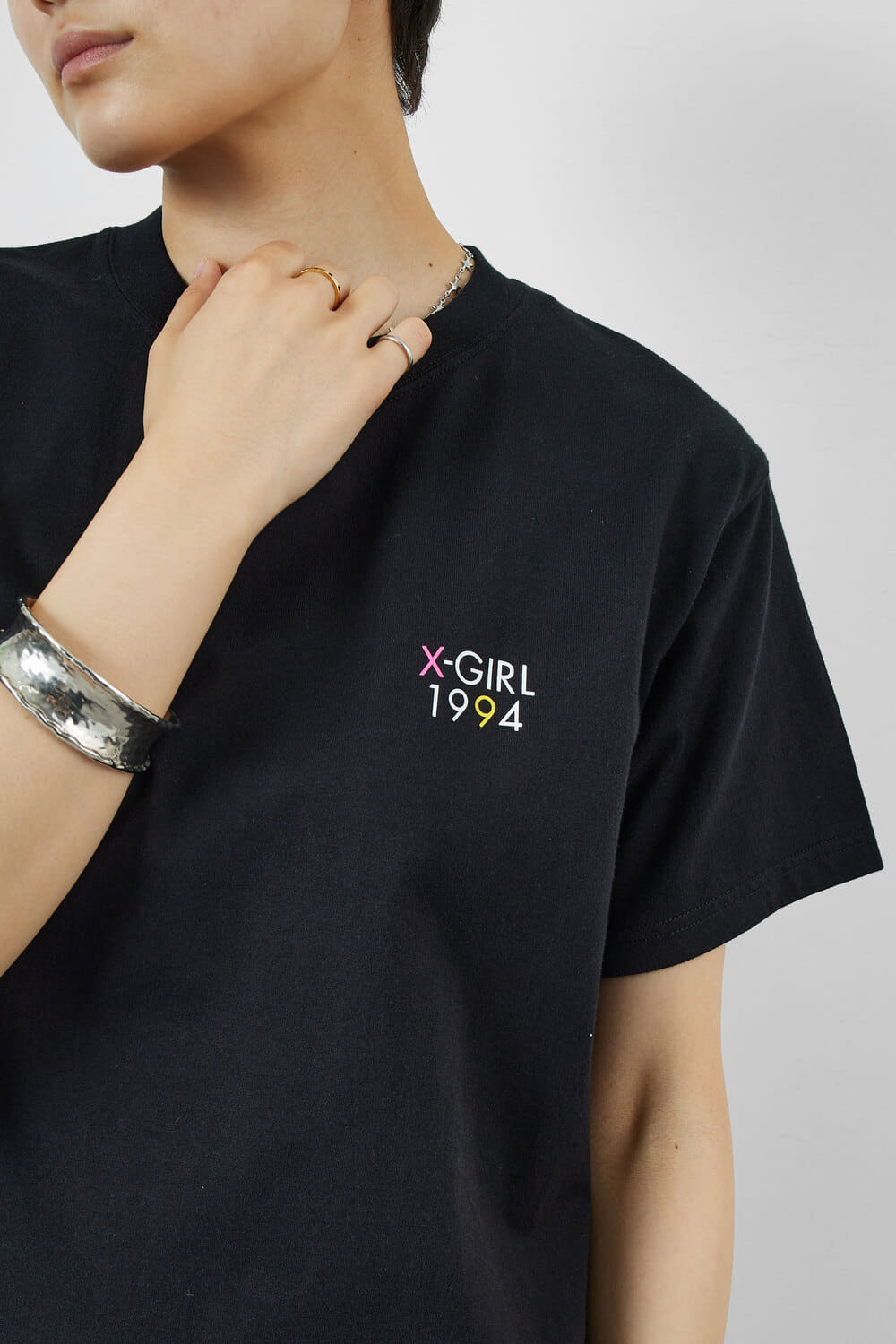 X-girl [エックスガール] ポップフェイス ショートスリーブTシャツ [105252011037]