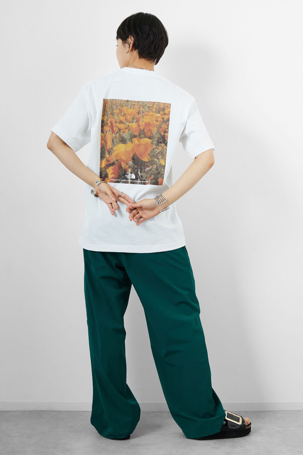 THE NORTH FACE [ザ ノースフェイス] フラッシュドライ ピクセルプラントコットンTシャツ [NT32549]