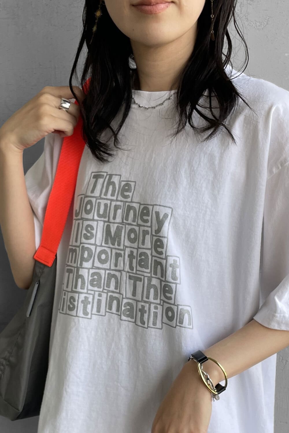 FUNG [ファング] JOURNEY カットオフプリントTシャツ [JOURNEY]