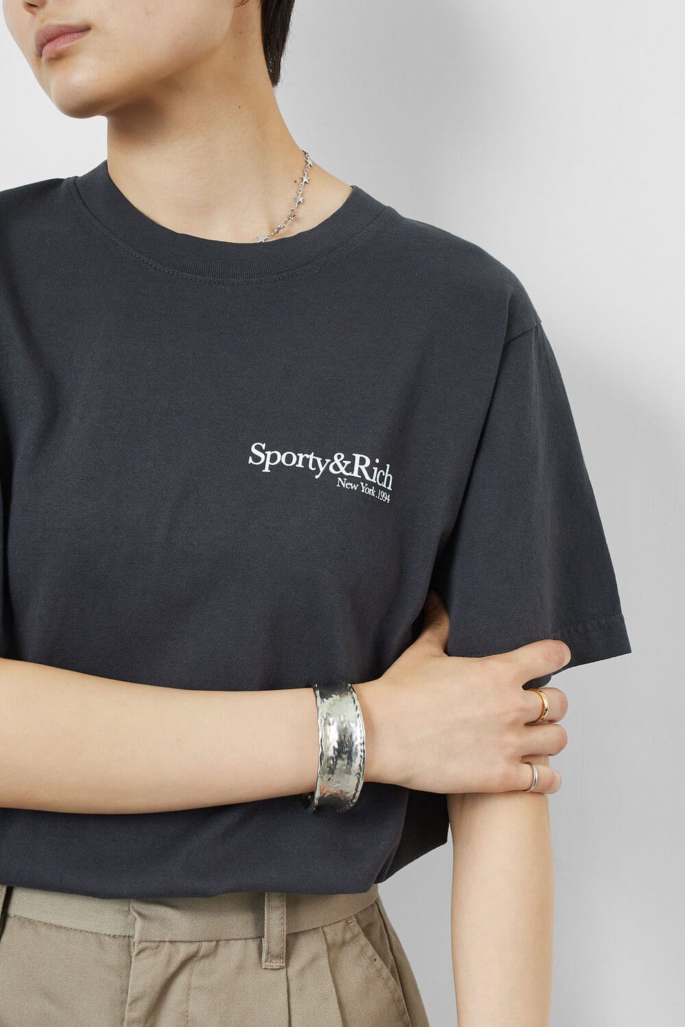 Sporty&Rich [スポーティアンドリッチ] HWCNY ショートスリーブTシャツ [TO043622016]