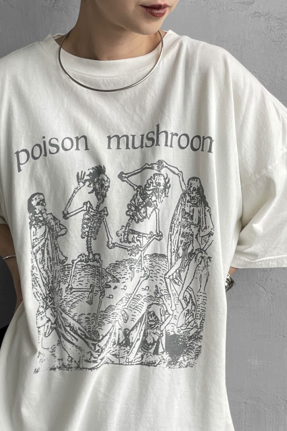 REMI RELIEF [レミレリーフ] 別注 ビッグプリントTシャツ POISON MUSHROOM [RN28369296-JF]