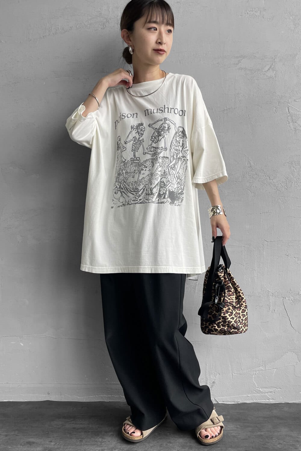REMI RELIEF [レミレリーフ] 別注 ビッグプリントTシャツ POISON MUSHROOM [RN28369296-JF]