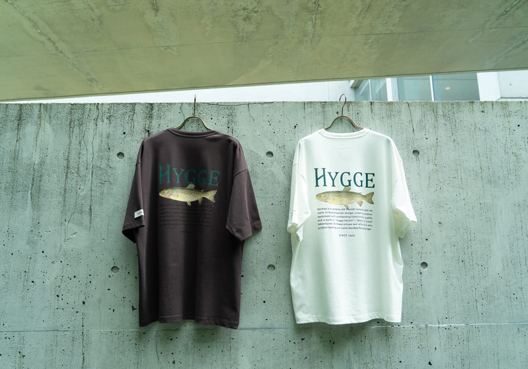 NORDISK [ノルディスク] 別注 HYGGE フィッシュバックプリントTシャツ [NU11502-JF]です。