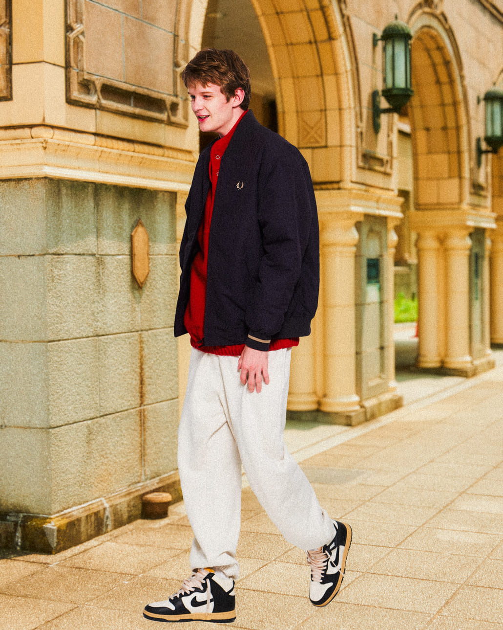 FRED PERRY [フレッドペリー] 別注 テニスボンバージャケット [FPM-24A-022JF]です。