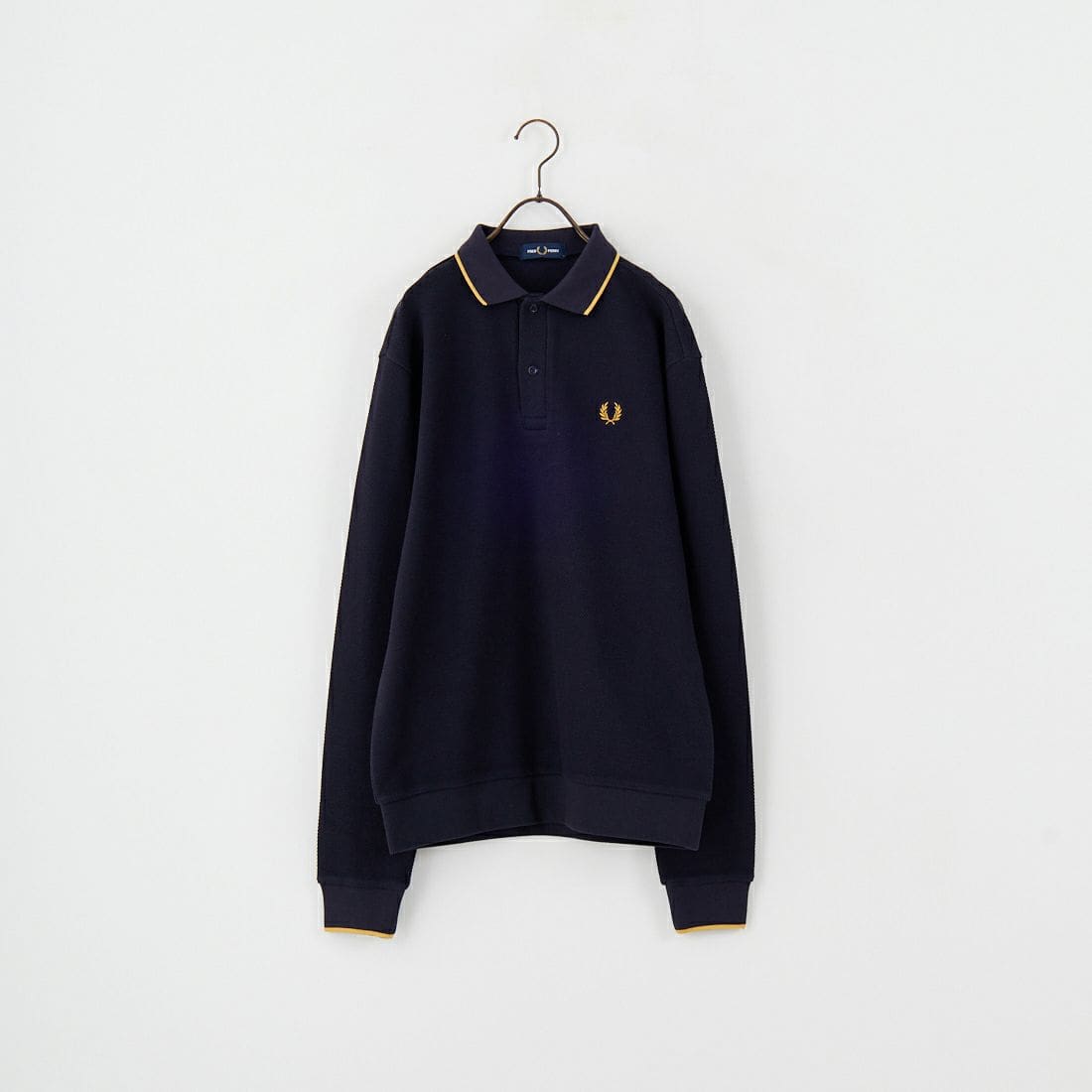 FRED PERRY [フレッドペリー] 別注 ワンポイントロゴ刺繍 ロングスリーブポロシャツ [FPM-25A-027JF]