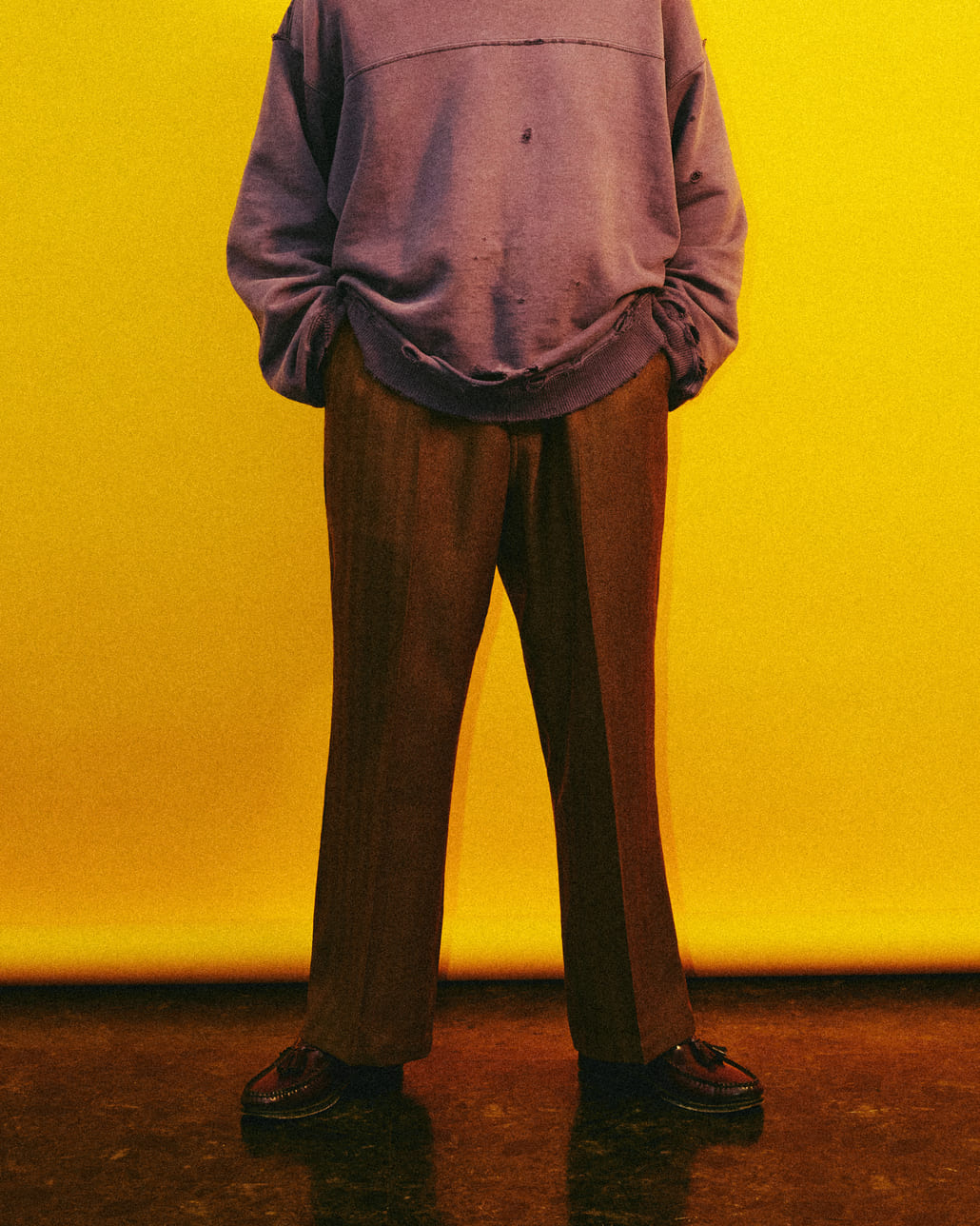 Dickies [ディッキーズ] 別注 ヘリンボーン グランパワークパンツ [253M401N01-JF]です。