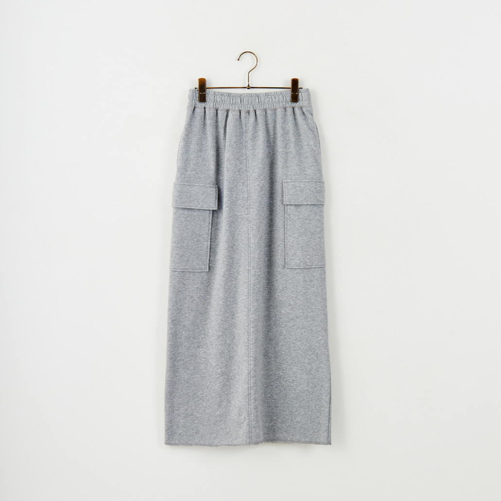 nenom [ネノム] カーゴデザイン ナローロングスウェットスカート [NE24132085]