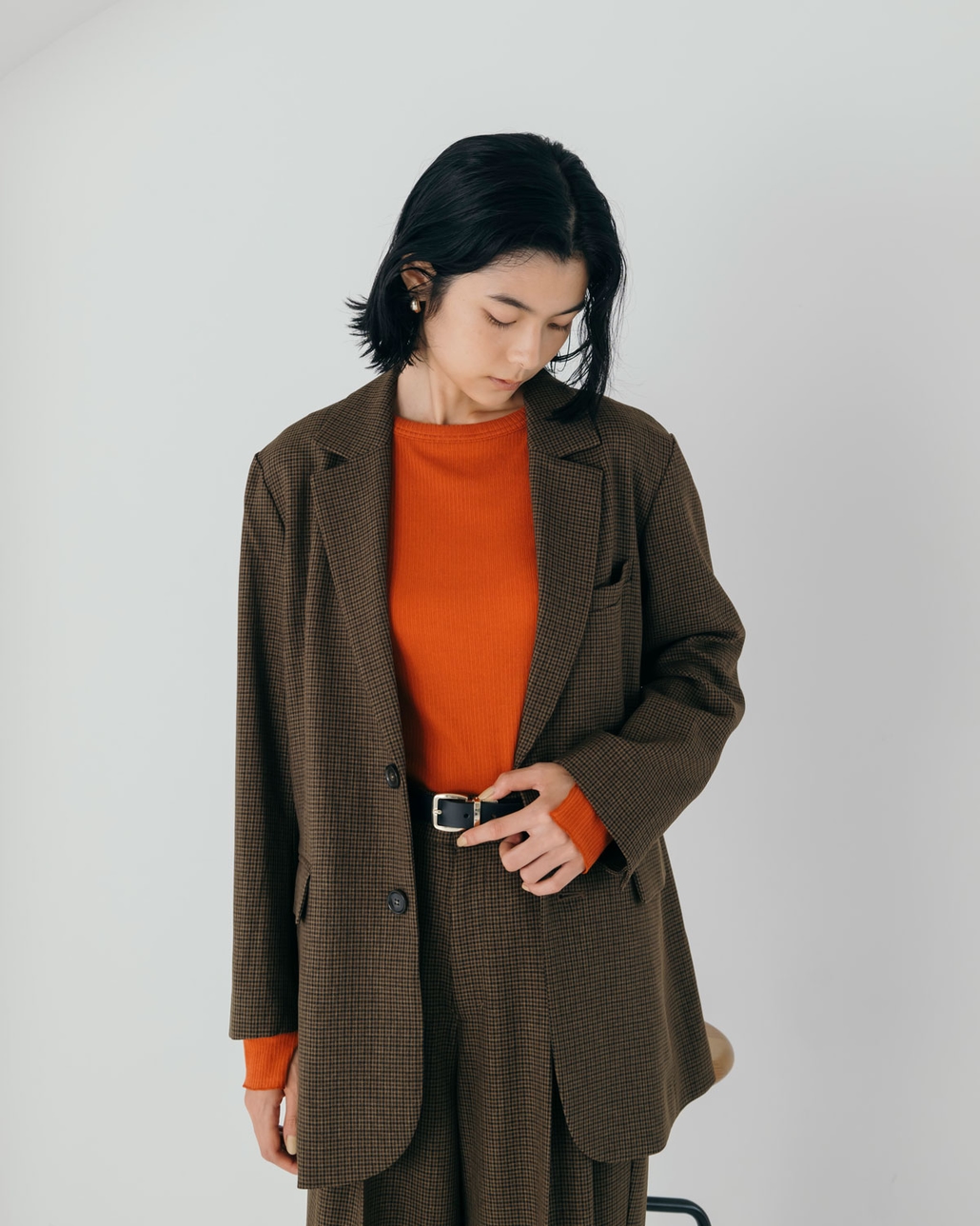 USINE [ユジーヌ] イージーケアウールライクジャケット [21256062]とイージーケアウールライク 2タックワイドパンツ [21256060]