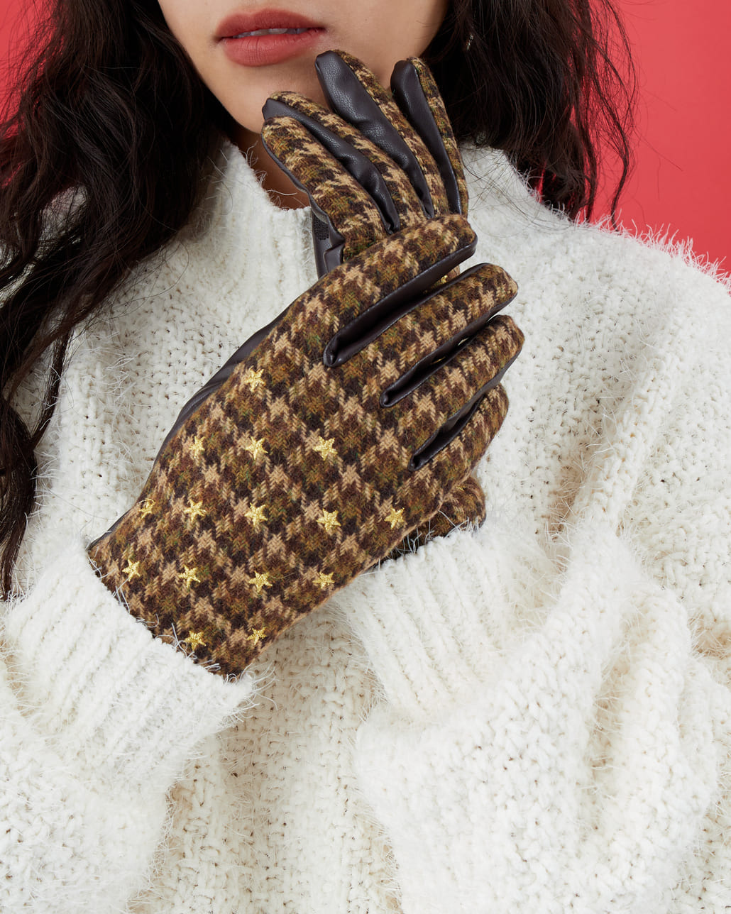 Casselini [キャセリーニ] モチーフ刺繍手袋 [252-112202]