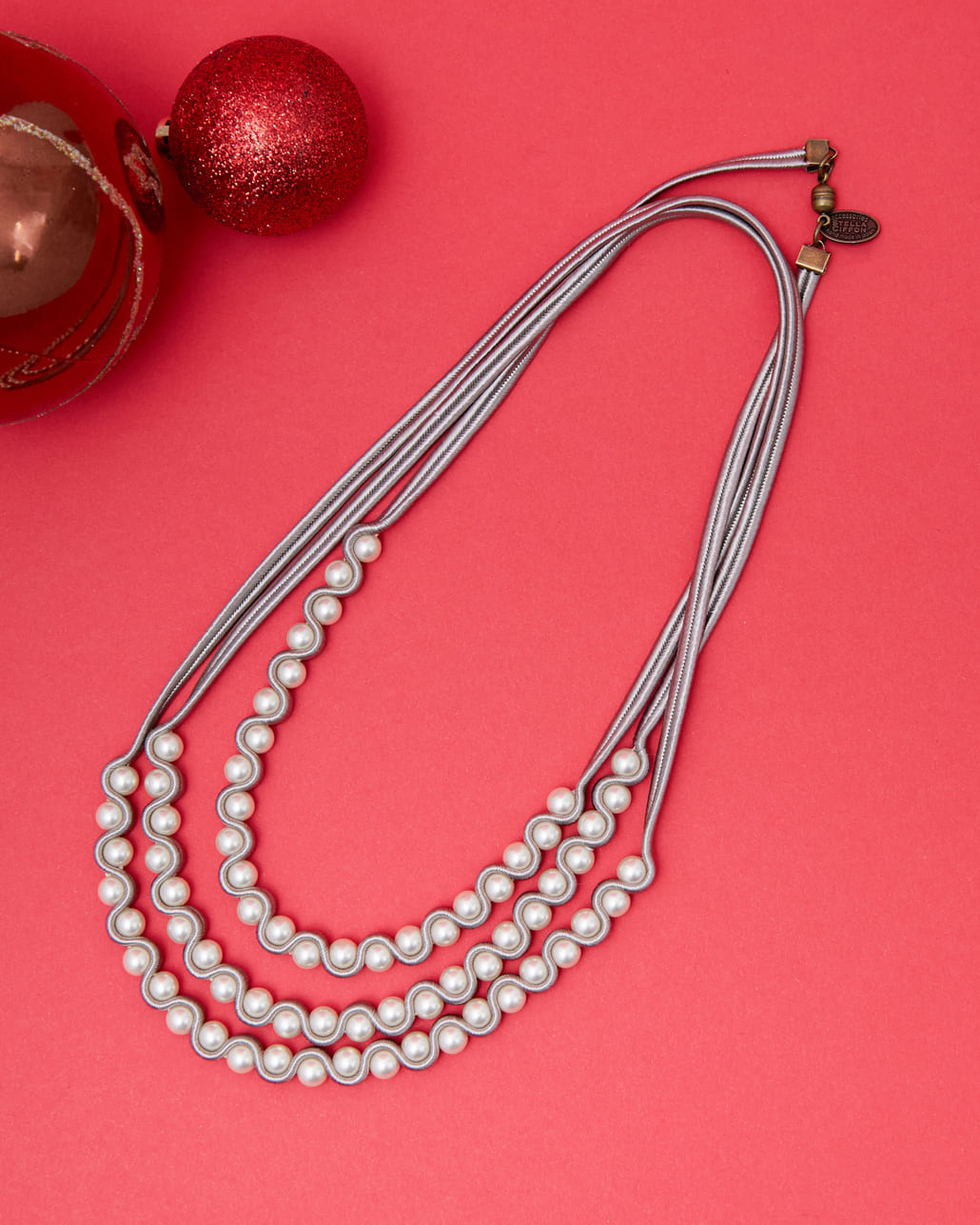 STELLA CIFFON [ステラシフォン] 3連ネックレス [AST-N81]