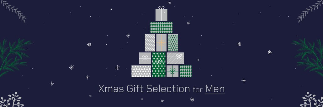 クリスマスギフトセレクション for MEN特集バナーです。