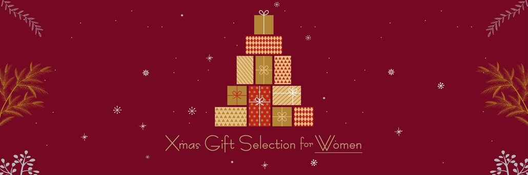 クリスマスギフトセレクション for WOMEN特集バナーです。