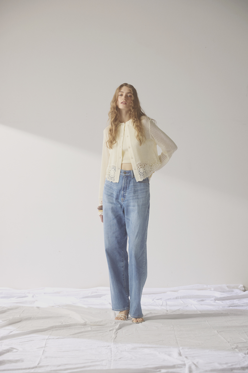 SOMETHING [サムシング] CLAUDIA NOUVEAU CURVE/カーブデニムパンツ [STG19]