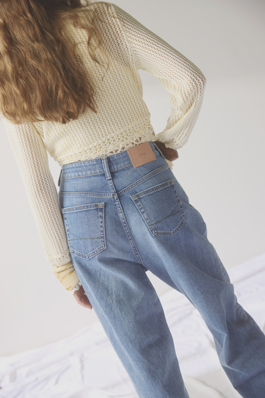 SOMETHING [サムシング] CLAUDIA NOUVEAU CURVE/カーブデニムパンツ [STG19]