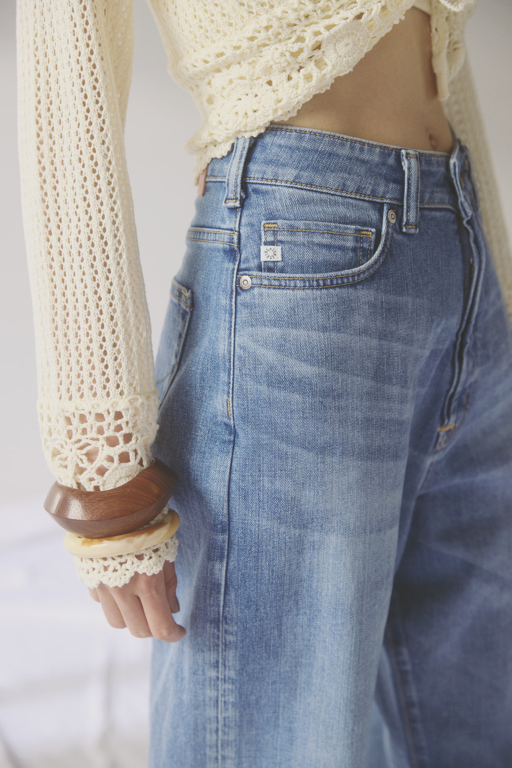 SOMETHING [サムシング] CLAUDIA NOUVEAU CURVE/カーブデニムパンツ [STG19]