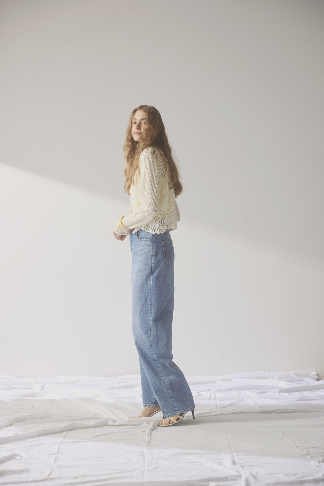 SOMETHING [サムシング] CLAUDIA NOUVEAU CURVE/カーブデニムパンツ [STG19]