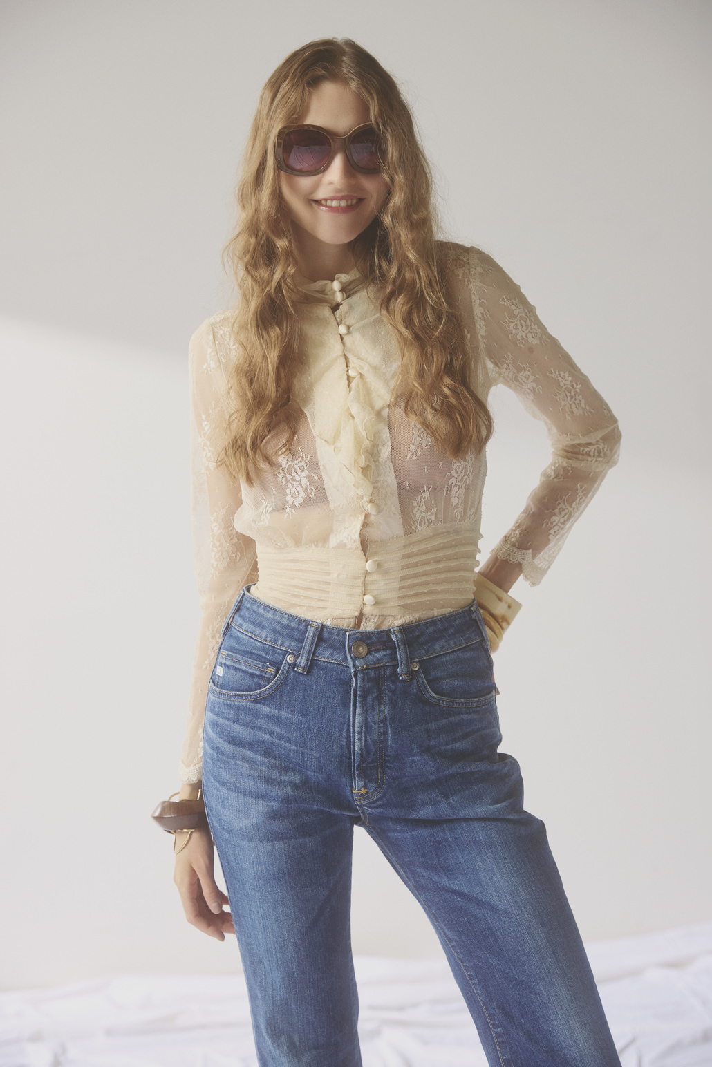 SOMETHING [サムシング] LISA NOUVEAU FLARE/フレアデニムパンツ [STG11]