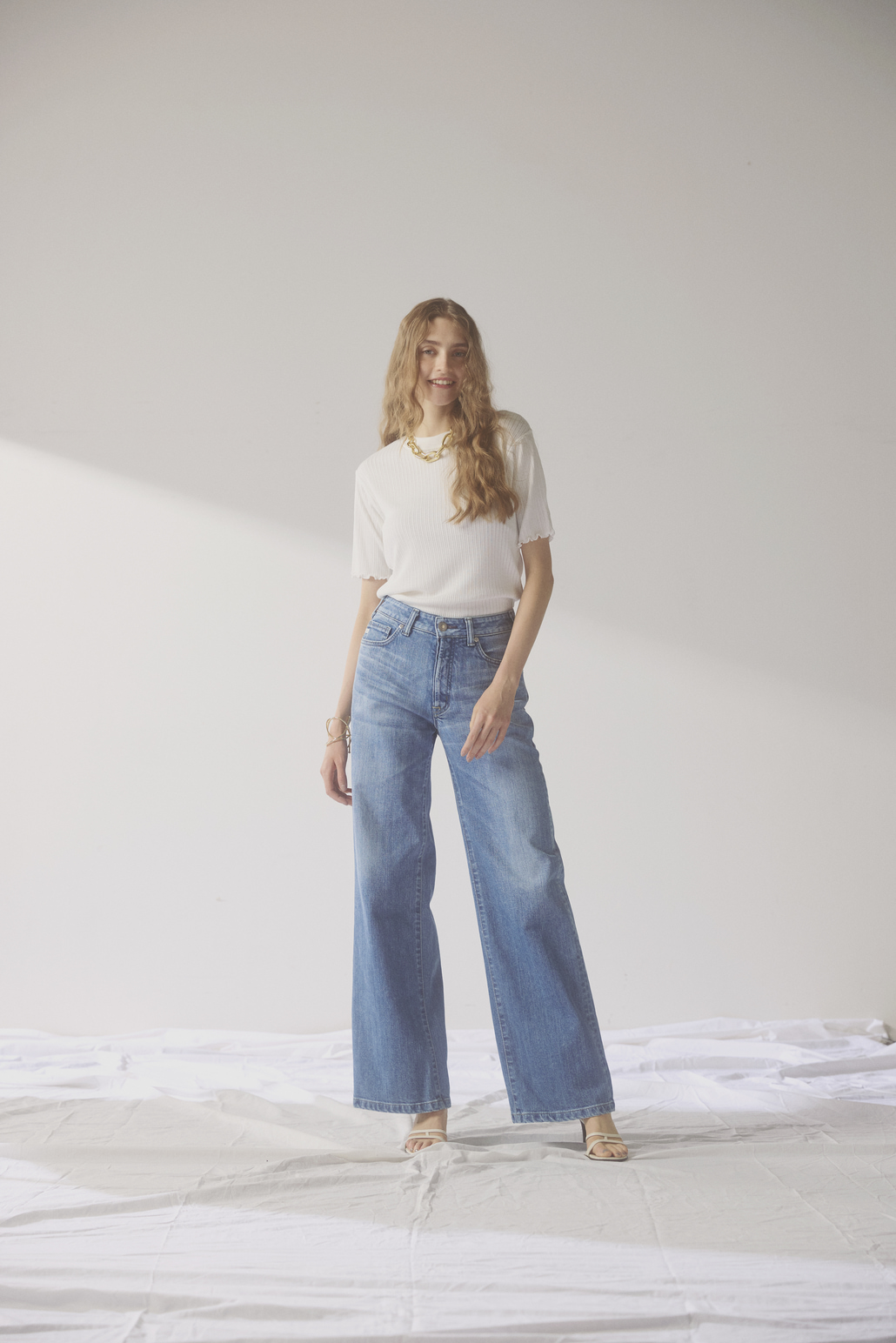 SOMETHING [サムシング] LISA NOUVEAU WIDE/ワイドデニムパンツ [STG10]