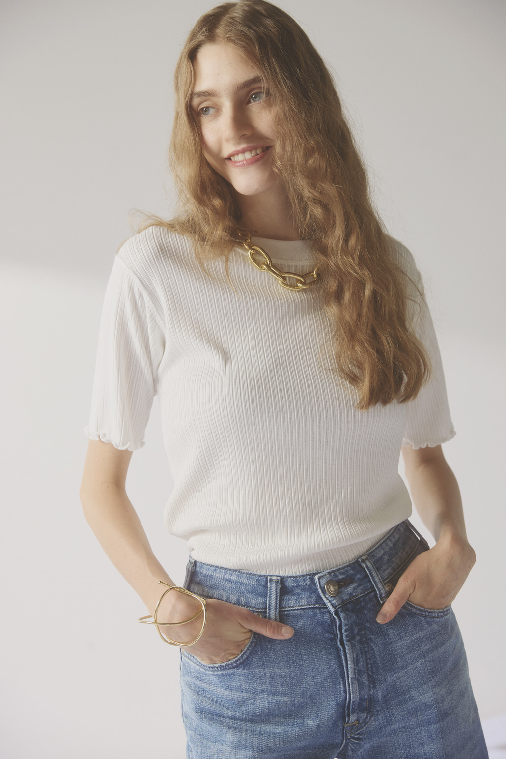 SOMETHING [サムシング] LISA NOUVEAU WIDE/ワイドデニムパンツ [STG10]