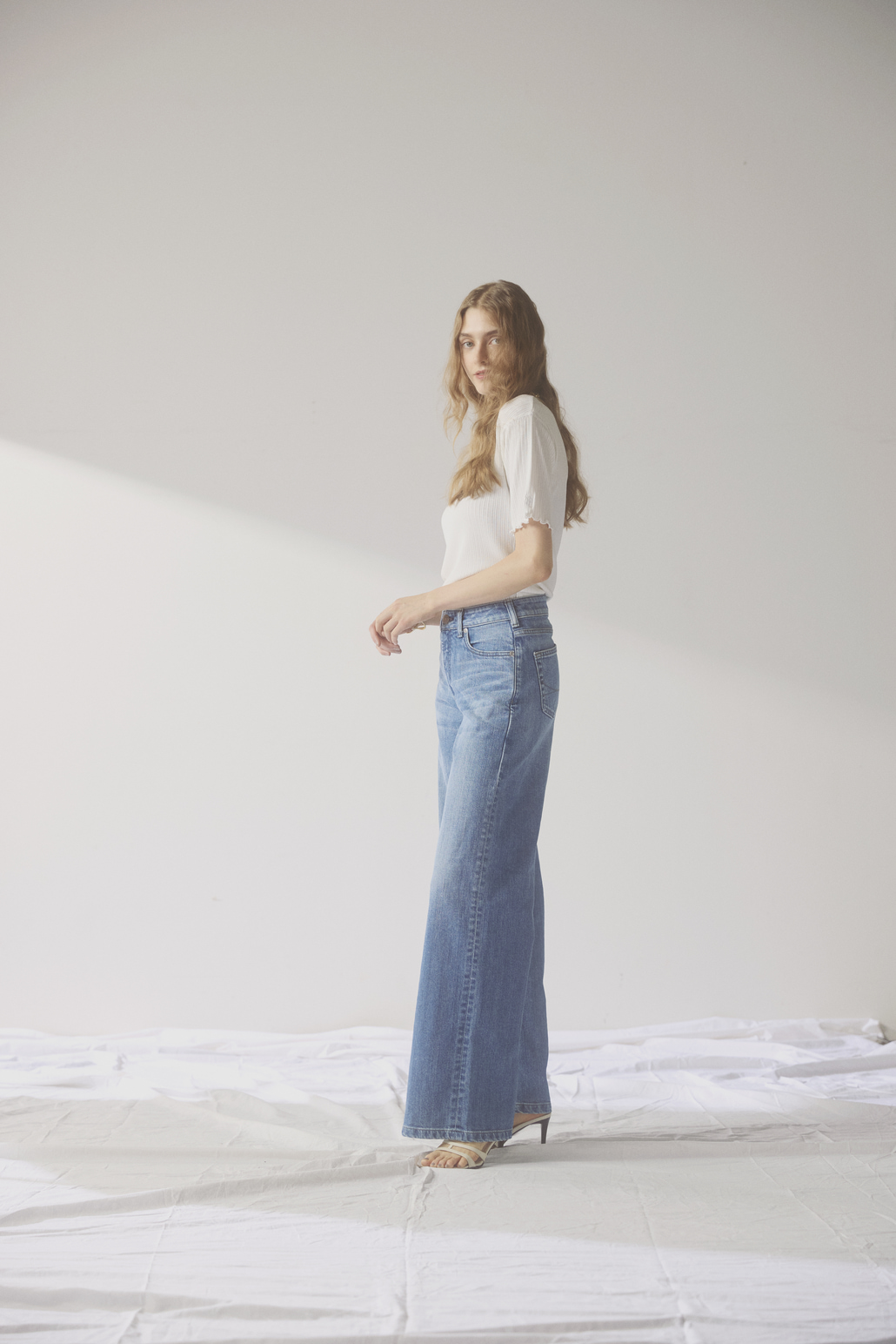 SOMETHING [サムシング] LISA NOUVEAU WIDE/ワイドデニムパンツ [STG10]