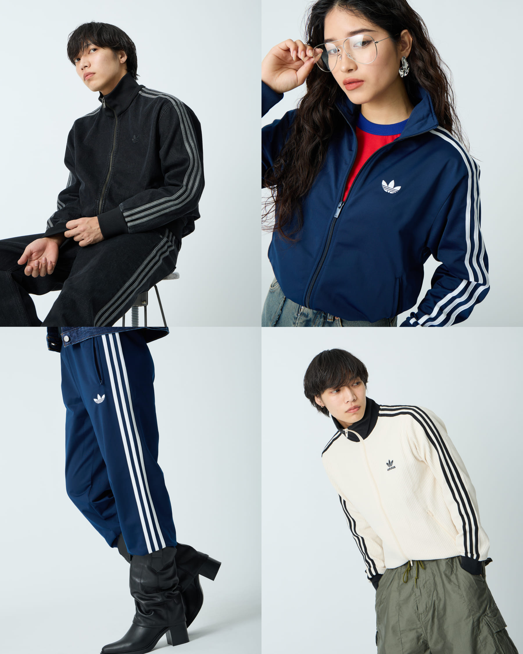 注目のアディダス新作トラックジャケット＆パンツが入荷！のバナーです。