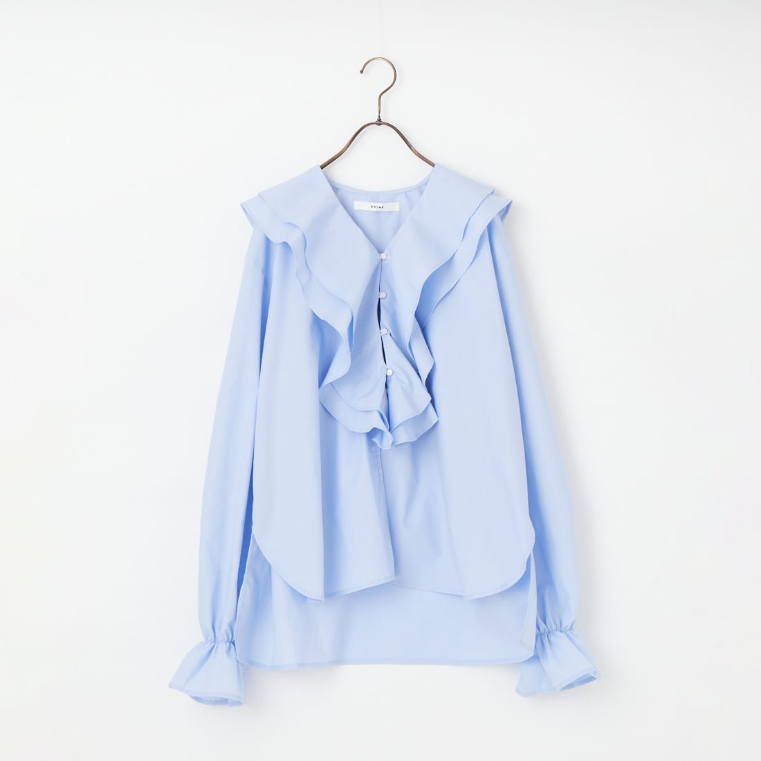 USINE [ユジーヌ] ラッフルカラーフリルブラウス [IN4-SH-6]