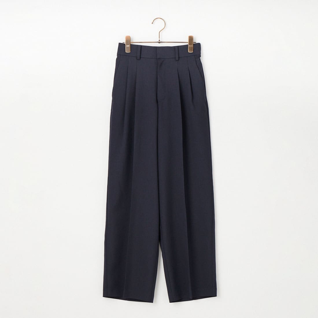 USINE [ユジーヌ] イージーケアツイル 2タックワイドパンツ [21267053]