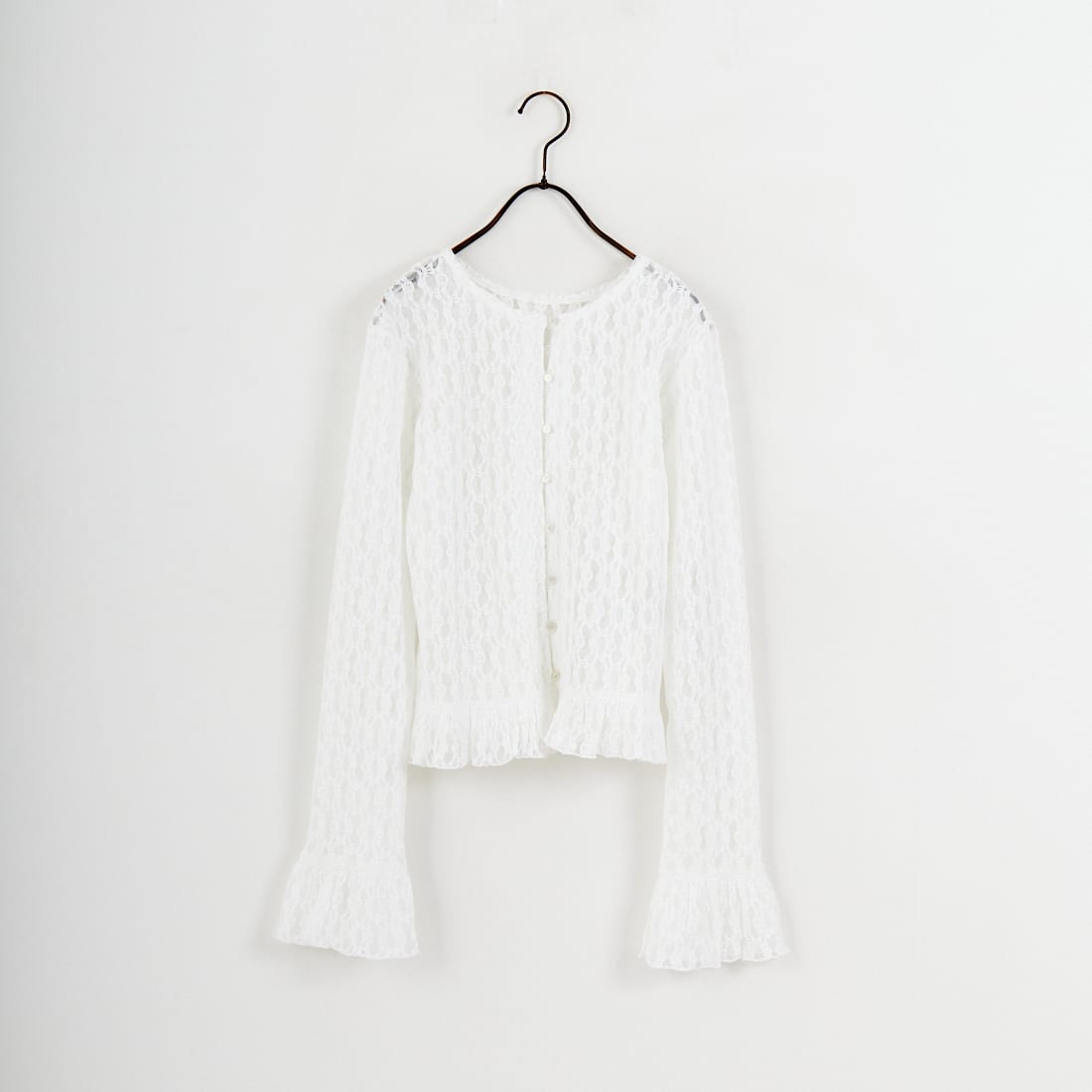 nenom [ネノム] マルチWAY レースペプラムカーディガン [NE26312001]です。