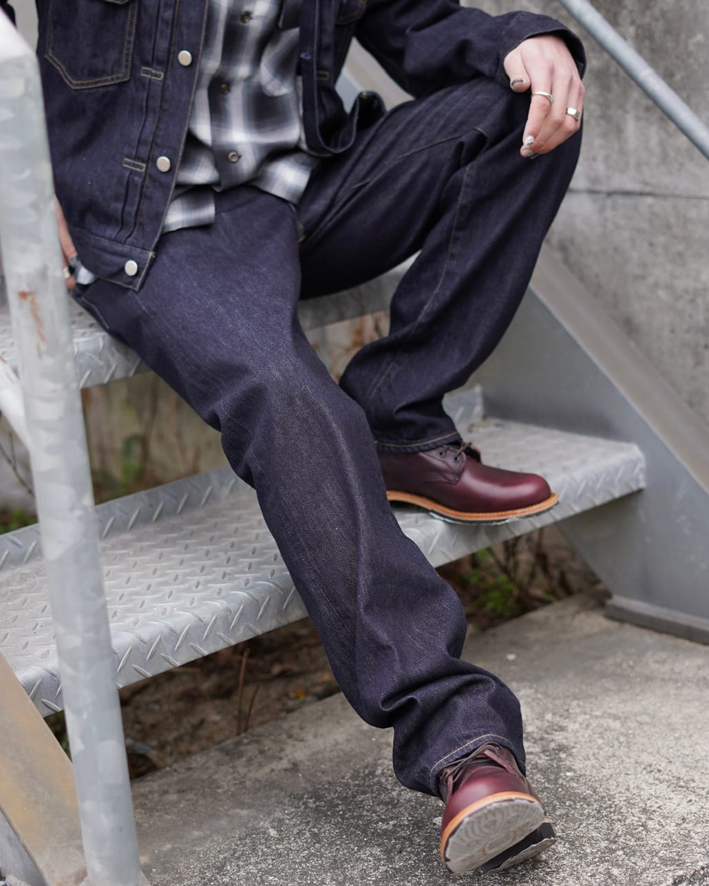 ジーンズファクトリースタッフのデニムスタイリングです。