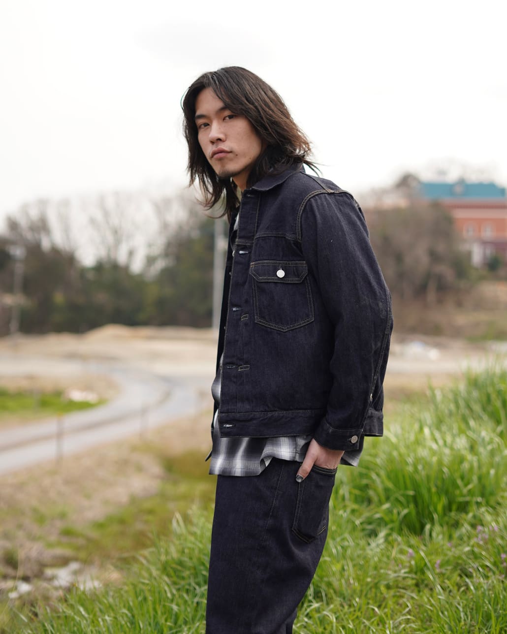 ジーンズファクトリースタッフのデニムスタイリングです。