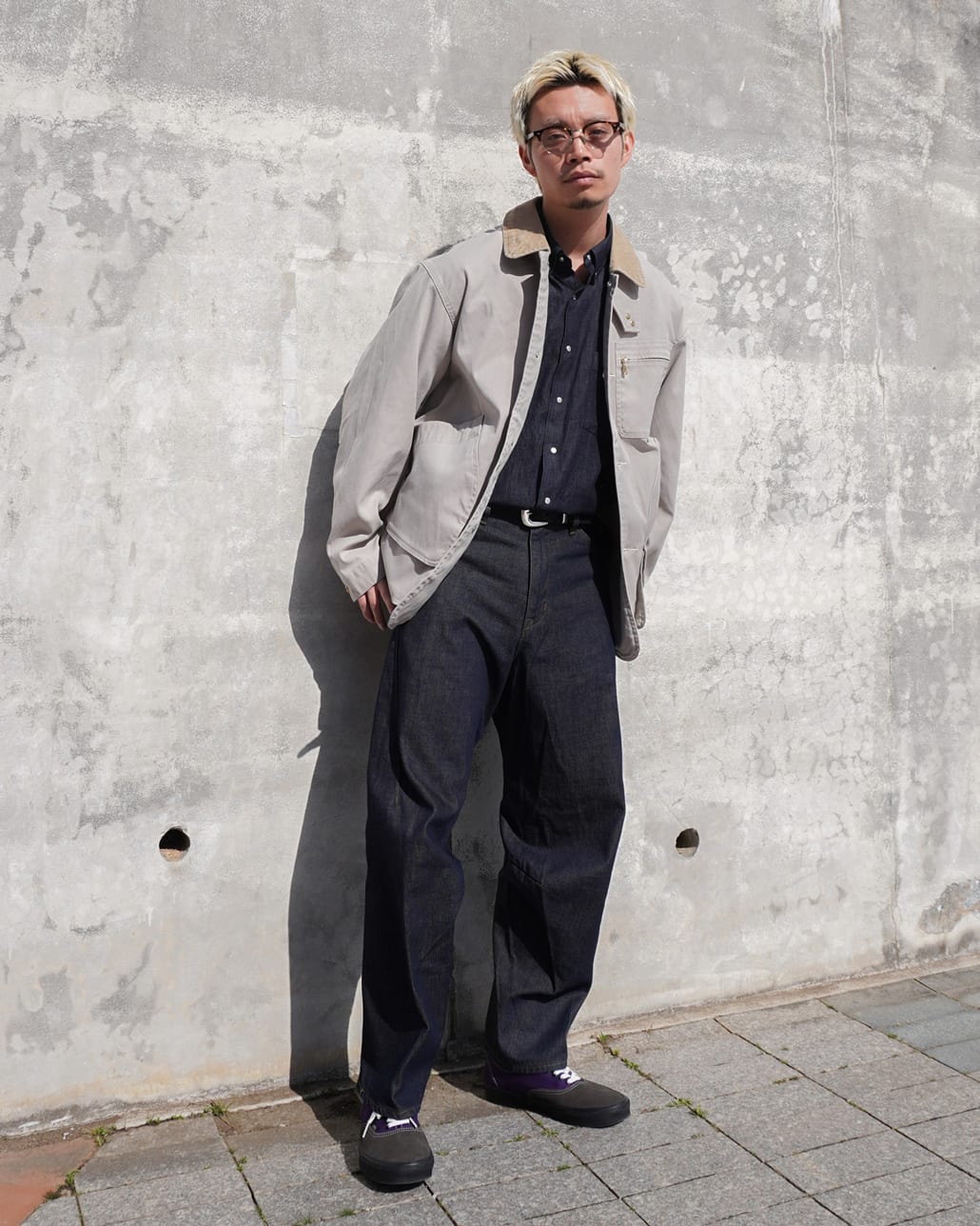 ジーンズファクトリースタッフのデニムスタイリングです。