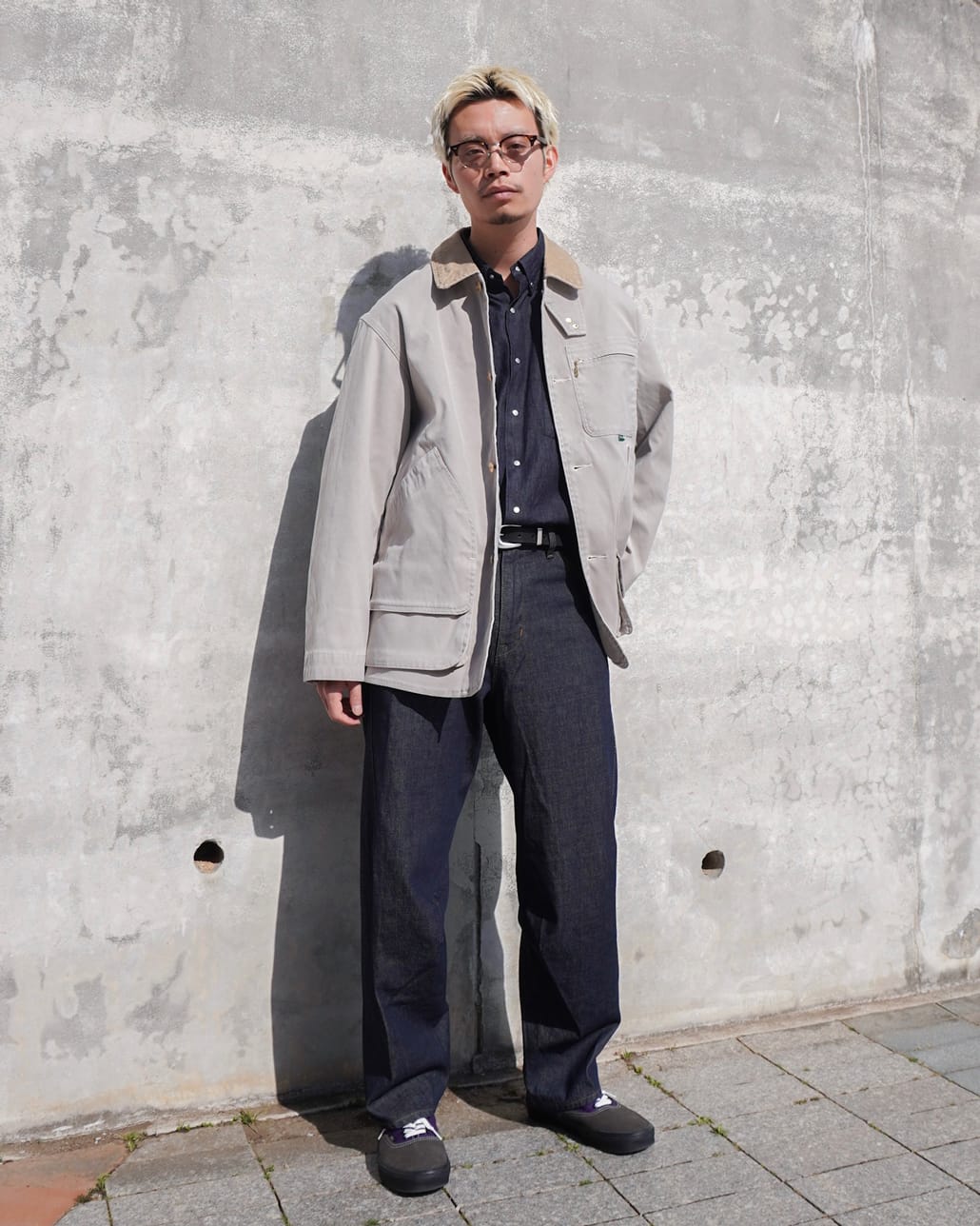 ジーンズファクトリースタッフのデニムスタイリングです。