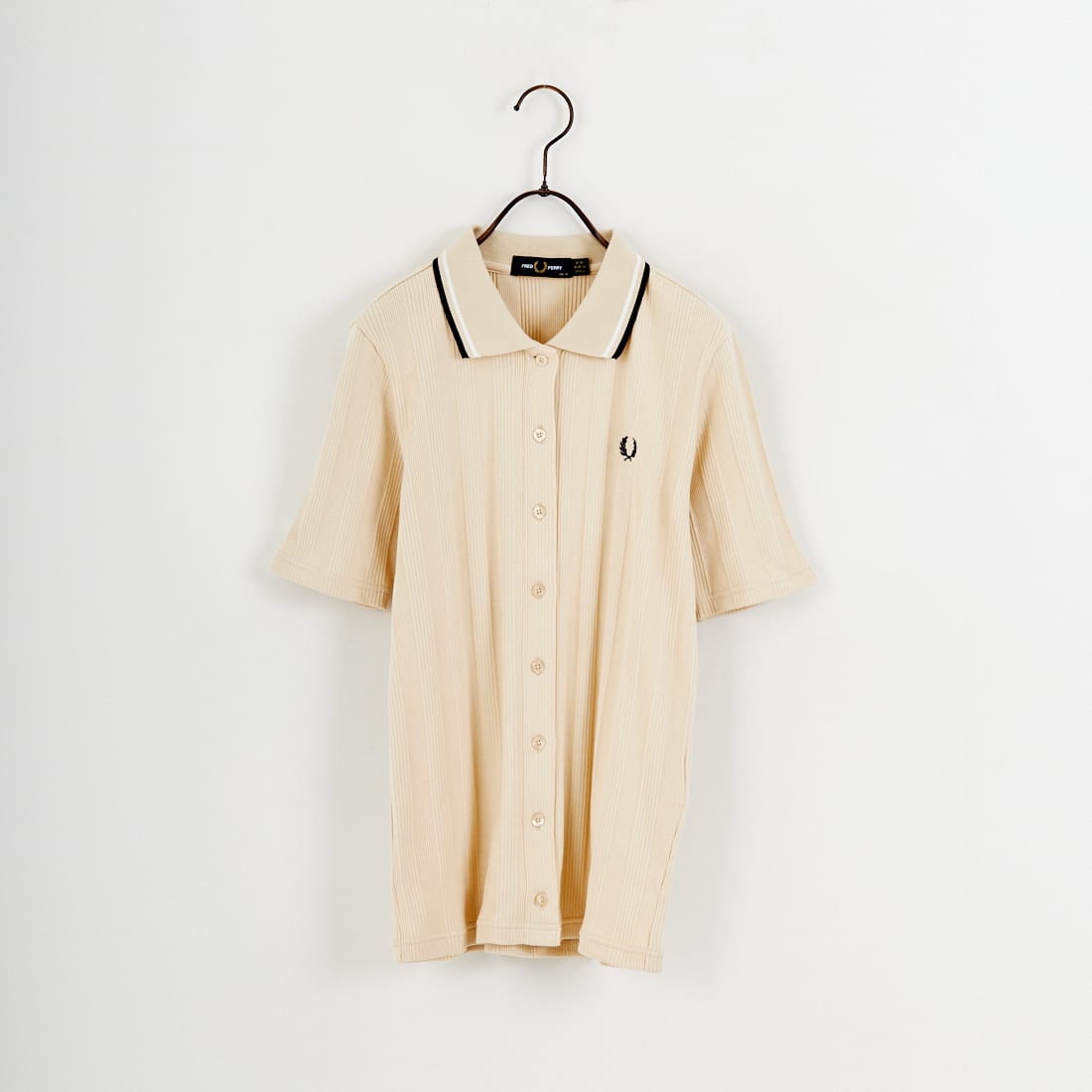 FRED PERRY [フレッドペリー] 別注 ツインティップライン リブポロシャツ [FPW-26S-033JF]