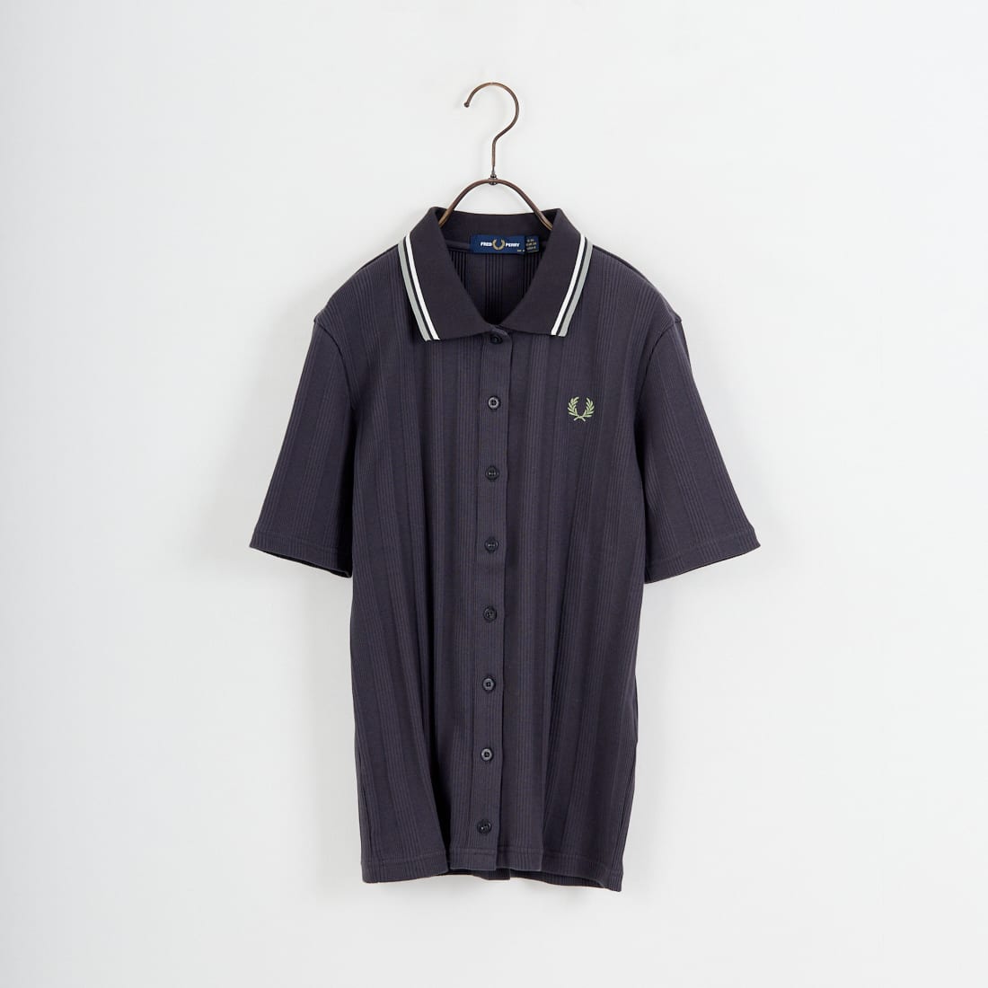 FRED PERRY [フレッドペリー] 別注 ツインティップライン リブポロシャツ [FPW-26S-033JF]