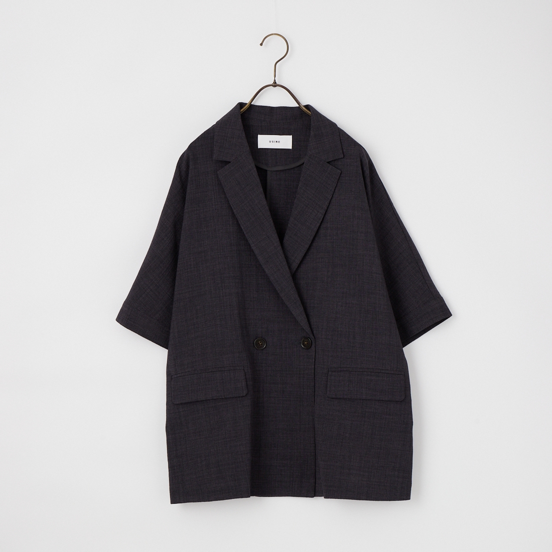 USINE [ユジーヌ] リネンライクショートスリーブジャケット [21267058]