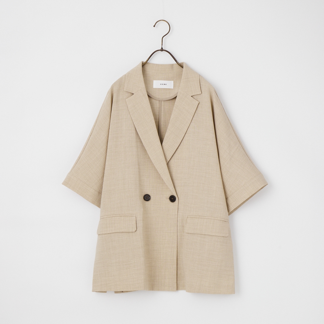 USINE [ユジーヌ] リネンライクショートスリーブジャケット [21267058]