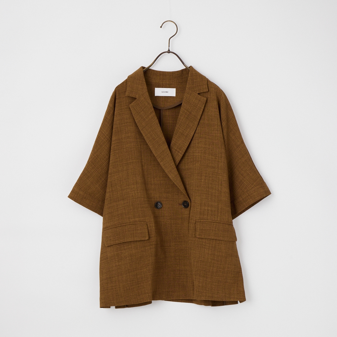 USINE [ユジーヌ] リネンライクショートスリーブジャケット [21267058]