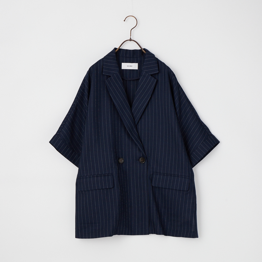 USINE [ユジーヌ] リネンライクショートスリーブジャケット [21267058]