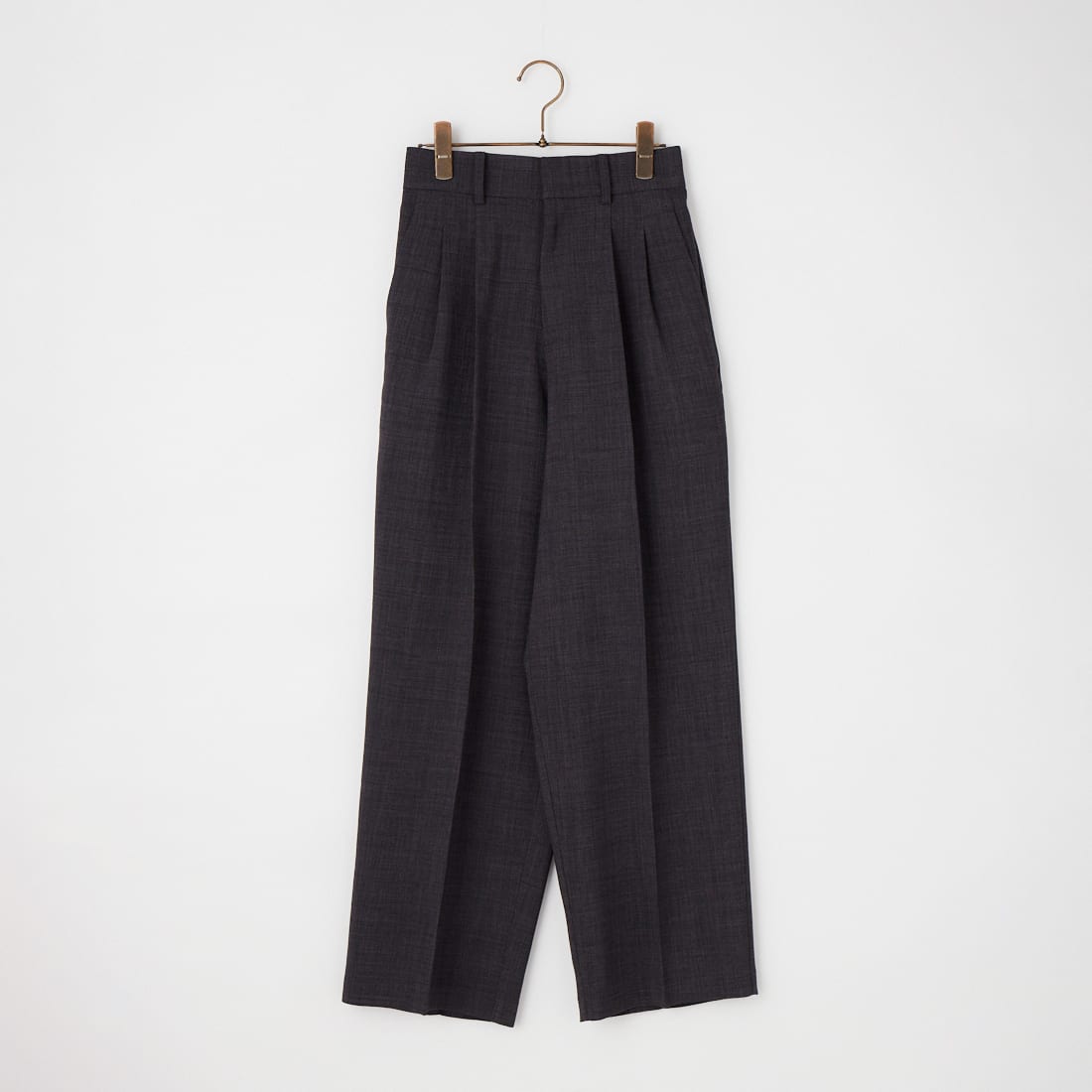 USINE [ユジーヌ] リネンライク2タックワイドパンツ [21267059]