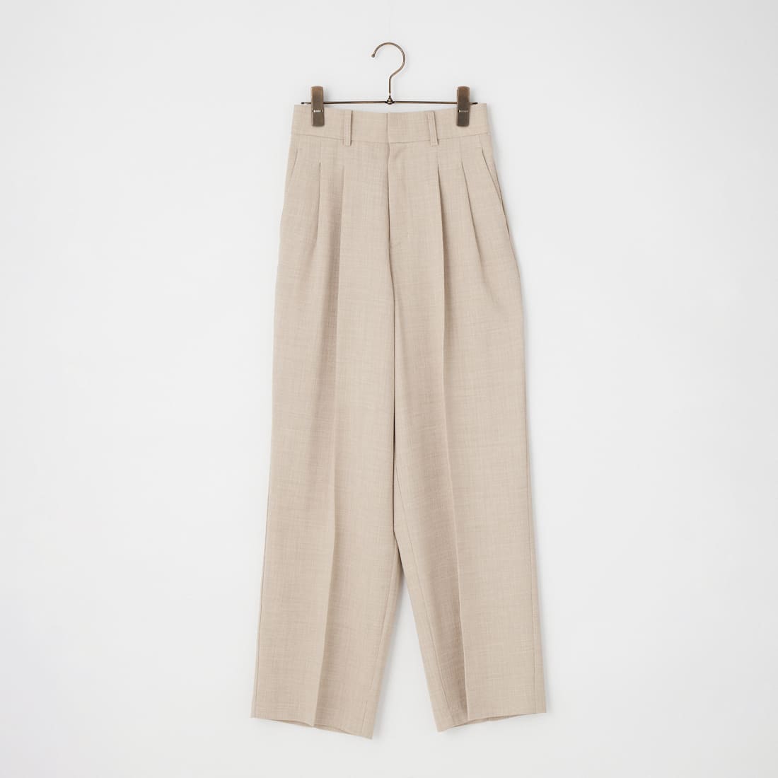 USINE [ユジーヌ] リネンライク2タックワイドパンツ [21267059]