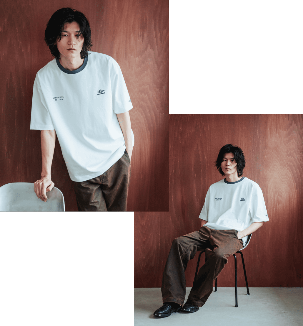 UMBRO [アンブロ] 別注 ワンポイント刺繍ロゴ ショートスリーブTシャツ [UMNK26SS-PO03-JF]です。