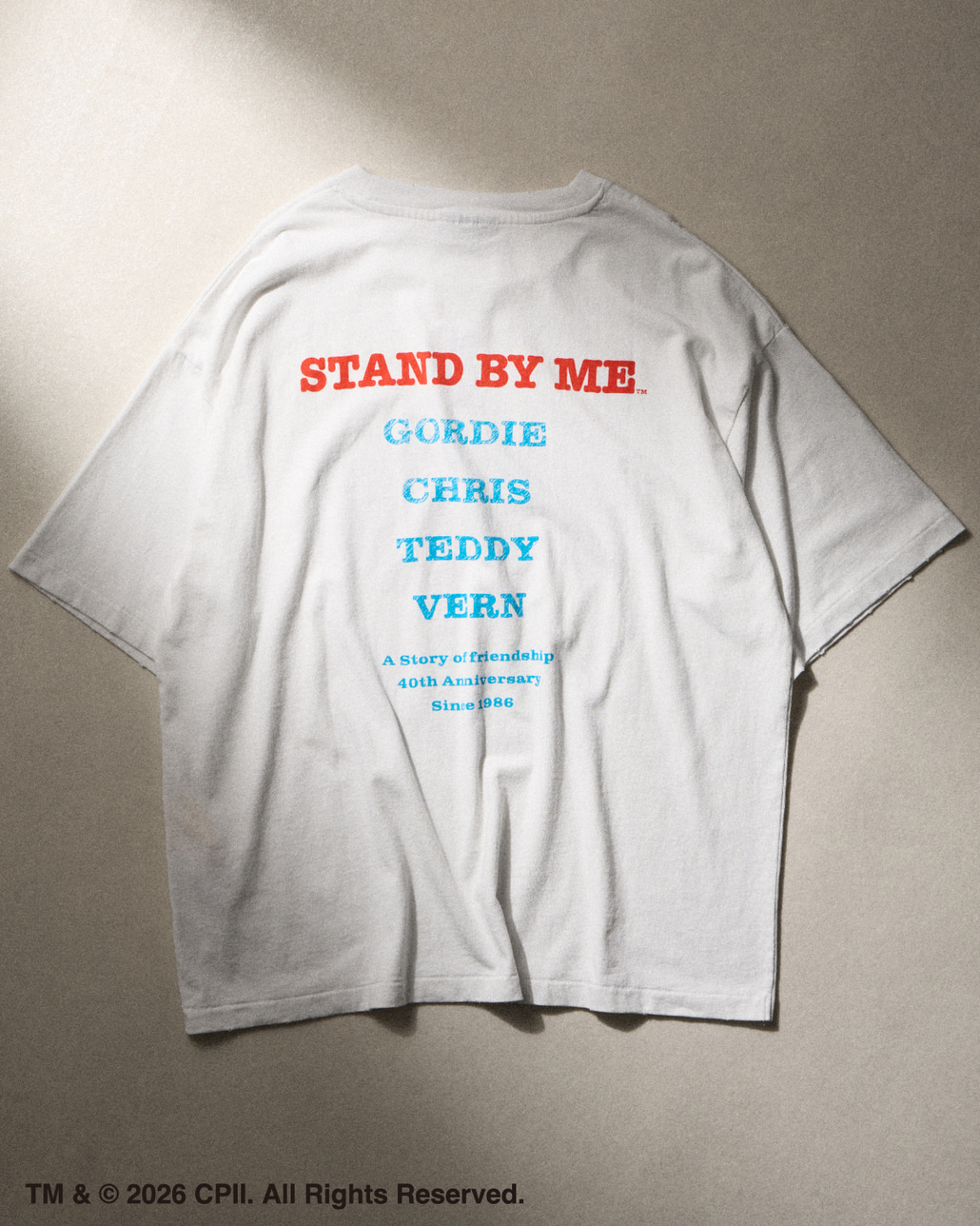 Jeans Factory Clothes [ジーンズファクトリークローズ] STAND BY ME / 40TH ANNIVERSARY Tシャツ [JFC-262-037]です。