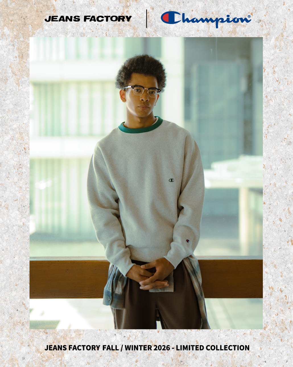 Champion [チャンピオン] 別注 スリーアイコン ロゴ刺繍スウェット [C8-E024-JF]です。