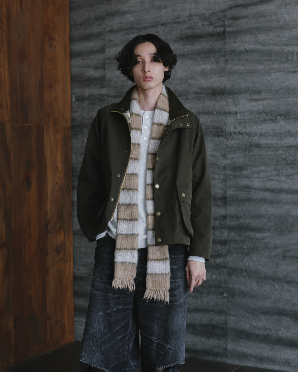 Barbour 別注 BEDALE/ビデイル スタンドカラーショートジャケット [262MCAS248-JF]のコーディネートです。